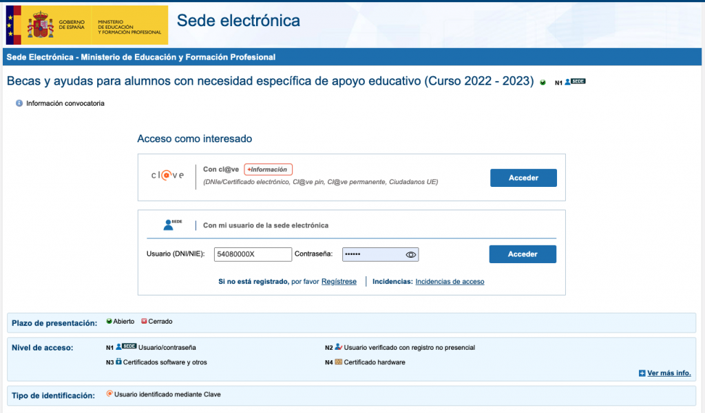 Becas NEAE curso 2022-2023