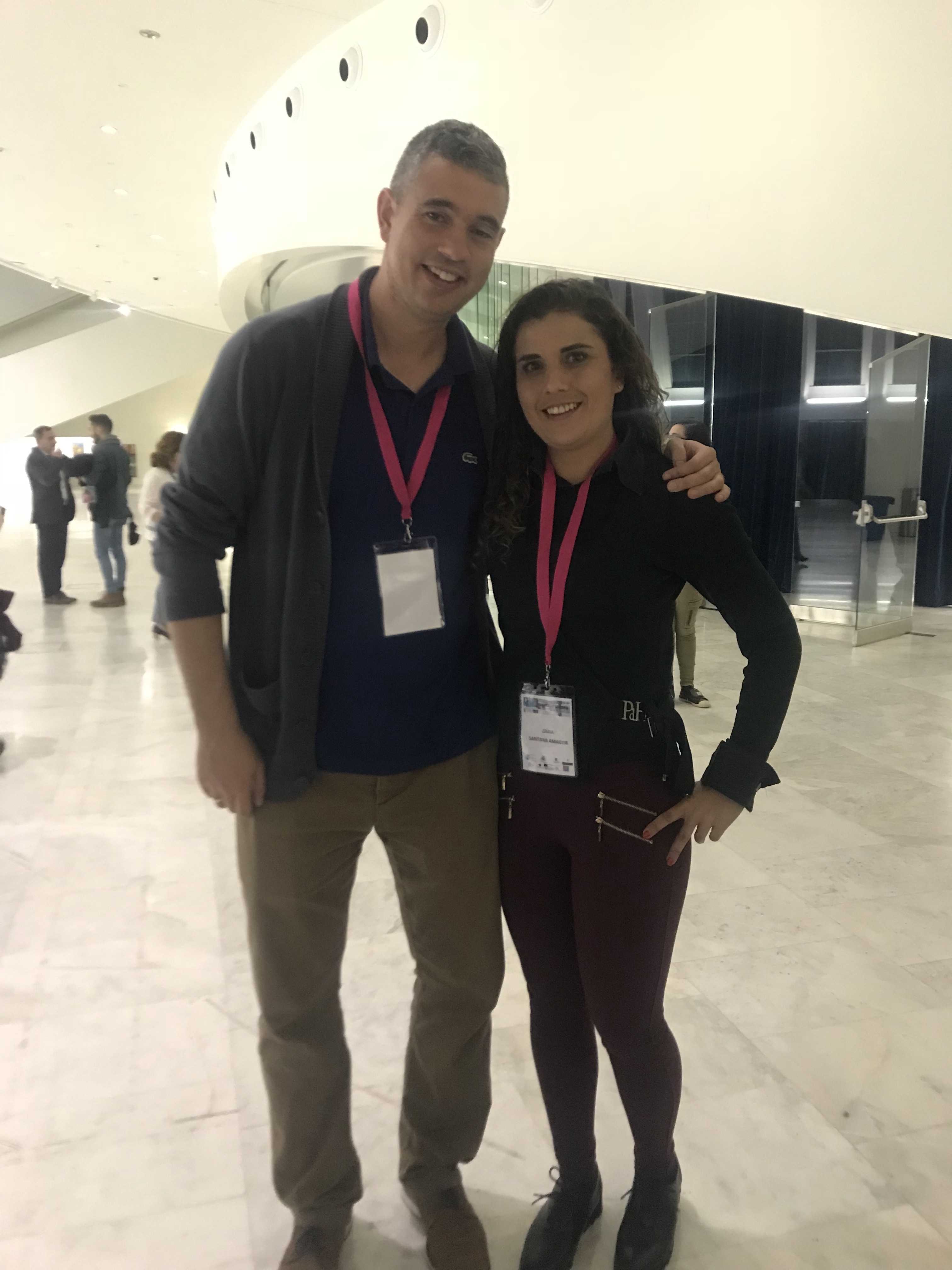 Con Celestino Rodríguez, del grupo de investigación ADIR y organizador del congreso.